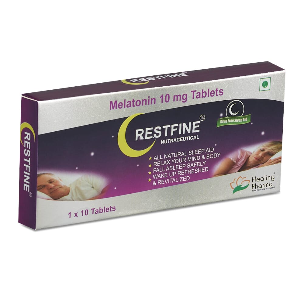 Restfine Melatonin 10mg Sleep Tablets 30 Tablets